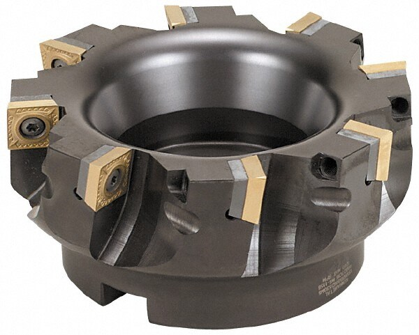 5" Cut Diam, 1-1/2" Arbor Hole Diam, 0.361" Max Depth, Indexable Square-Shoulder Face Mill