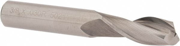 OSG 20223500 Corner Radius End Mill: 3/8" Dia, 1" LOC, 0.03" Radius, 2 Flutes, Solid Carbide Image