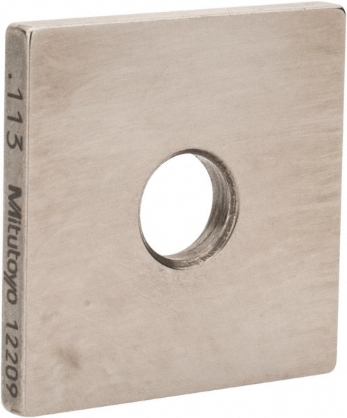 Mitutoyo 614153-531 Square Steel Gage Block: 0.113", Grade 0 Image