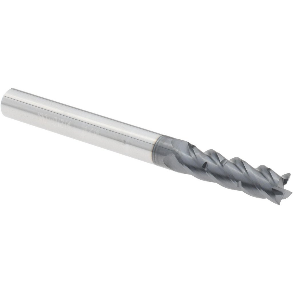 ProMax 190-01214 3/16" Diam 4-Flute 40&deg; Solid Carbide Square Roughing & Finishing End Mill Image