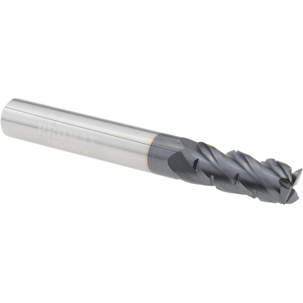 ProMax 190-02014 5/16" Diam 4-Flute 40&deg; Solid Carbide Square Roughing & Finishing End Mill Image