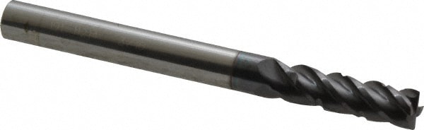 ProMax 191-11214 Corner Radius End Mill: 3/16" Dia, 5/8" LOC, 0.01" Radius, 4 Flutes, Solid Carbide Image