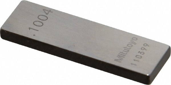 Mitutoyo 611124-531 Rectangle Steel Gage Block: 0.1004", Grade 0 Image