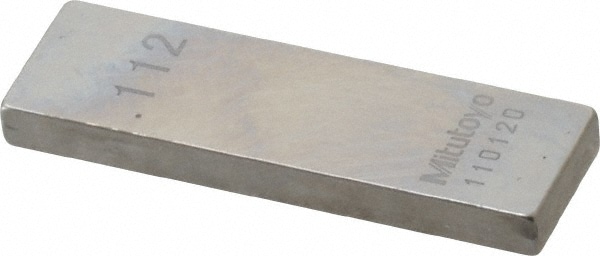 Mitutoyo 611152-531 Rectangle Steel Gage Block: 0.112", Grade 0 Image