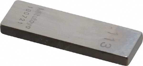 Mitutoyo 611153-531 Rectangle Steel Gage Block: 0.113", Grade 0 Image