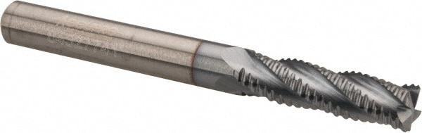 Accupro LR4303125C4 Square End Mill: 5/16 Dia, 1-1/8 LOC, 5/16 Shank Dia, 3 OAL, 4 Flutes, Solid Carbide 