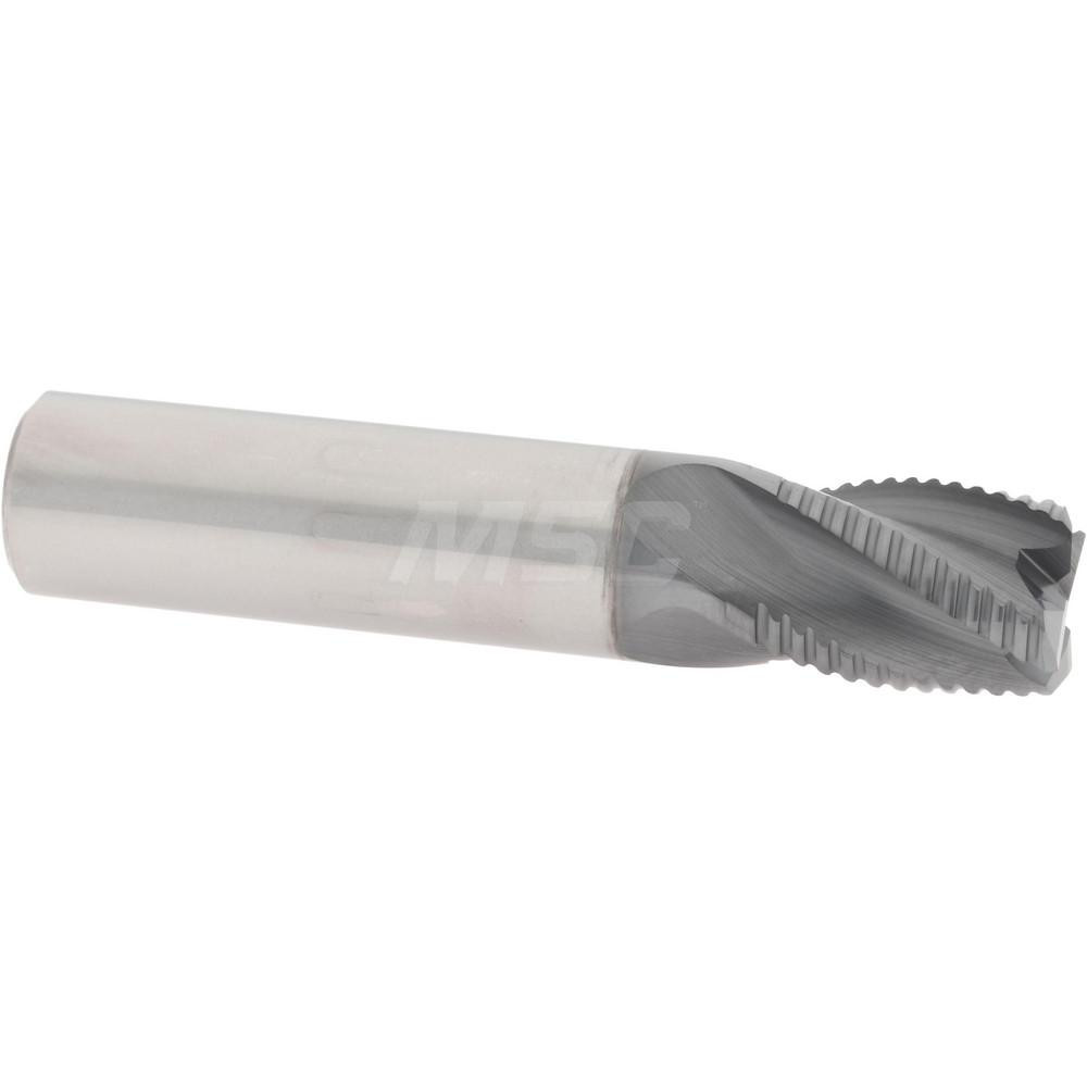 2500058 Roughing End Mill: 1/2" Dia, 4 Flutes, Single End, Solid Carbide  