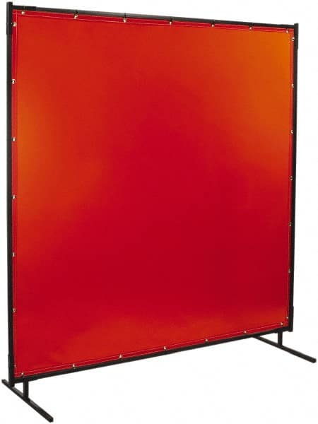 Steiner 538-6X6 6 Ft. Wide x 6 Ft. High x 3/4 Inch Thick, 14 mil Thick Transparent Vinyl Portable Welding Screen Kit 