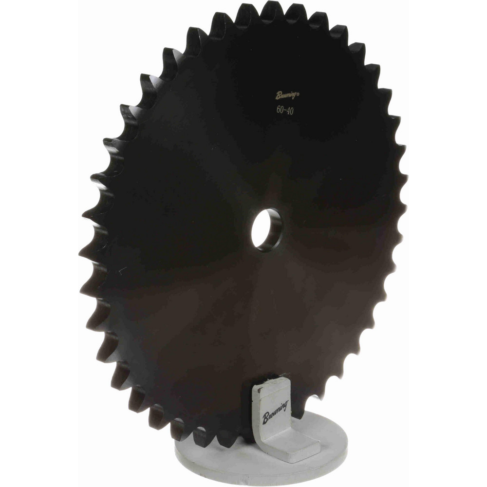 U.S. Tsubaki - Plate Roller Chain Sprocket: 40 Teeth, 3/4