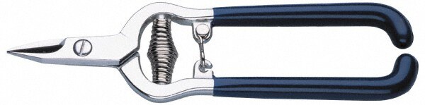 Electrician's Snips Scissors & Shears: 6-1/2" OAL, 5/8" LOC