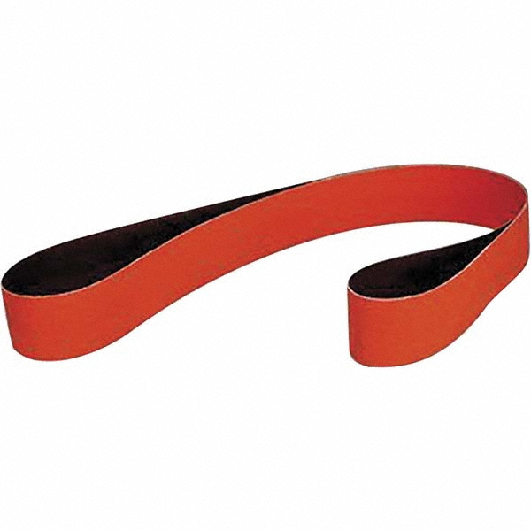 Abrasive Belt: 2" Wide, 72" OAL, 220 Grit, Ceramic - Coated, Very Fine Grade, JE Weighted, Wet & Dry,  Series 707E