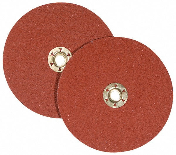 Weiler 59491 Wolverine Aluminum Oxide Resin Fiber Sanding & Grinding Disc, 4" Diameter, 24 Grit, 5/8" Arbor Hole (Pack Of 25
