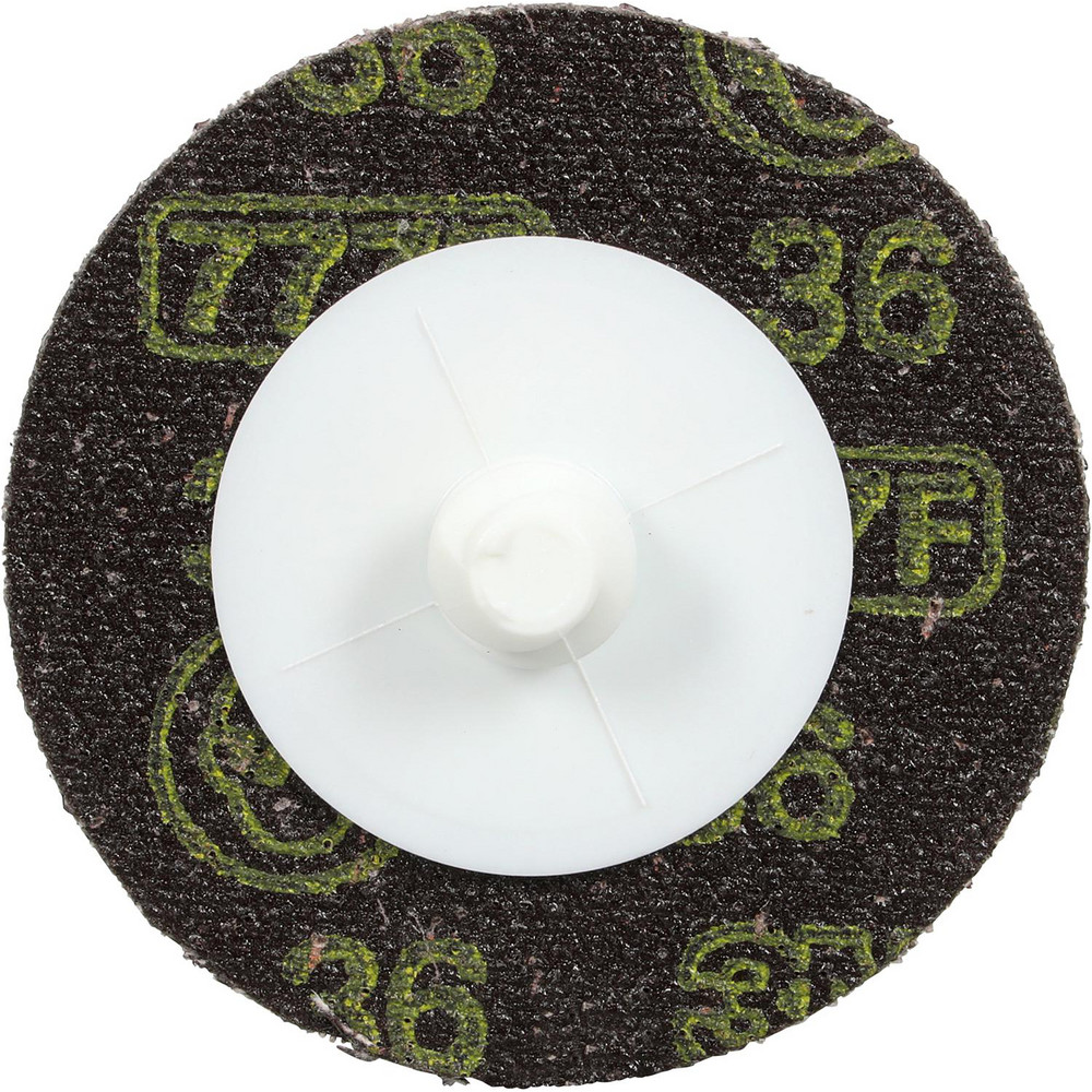 Quick-Change Disc: Roloc TR, 1" Disc Dia, 36 Grit, Ceramic, Coated