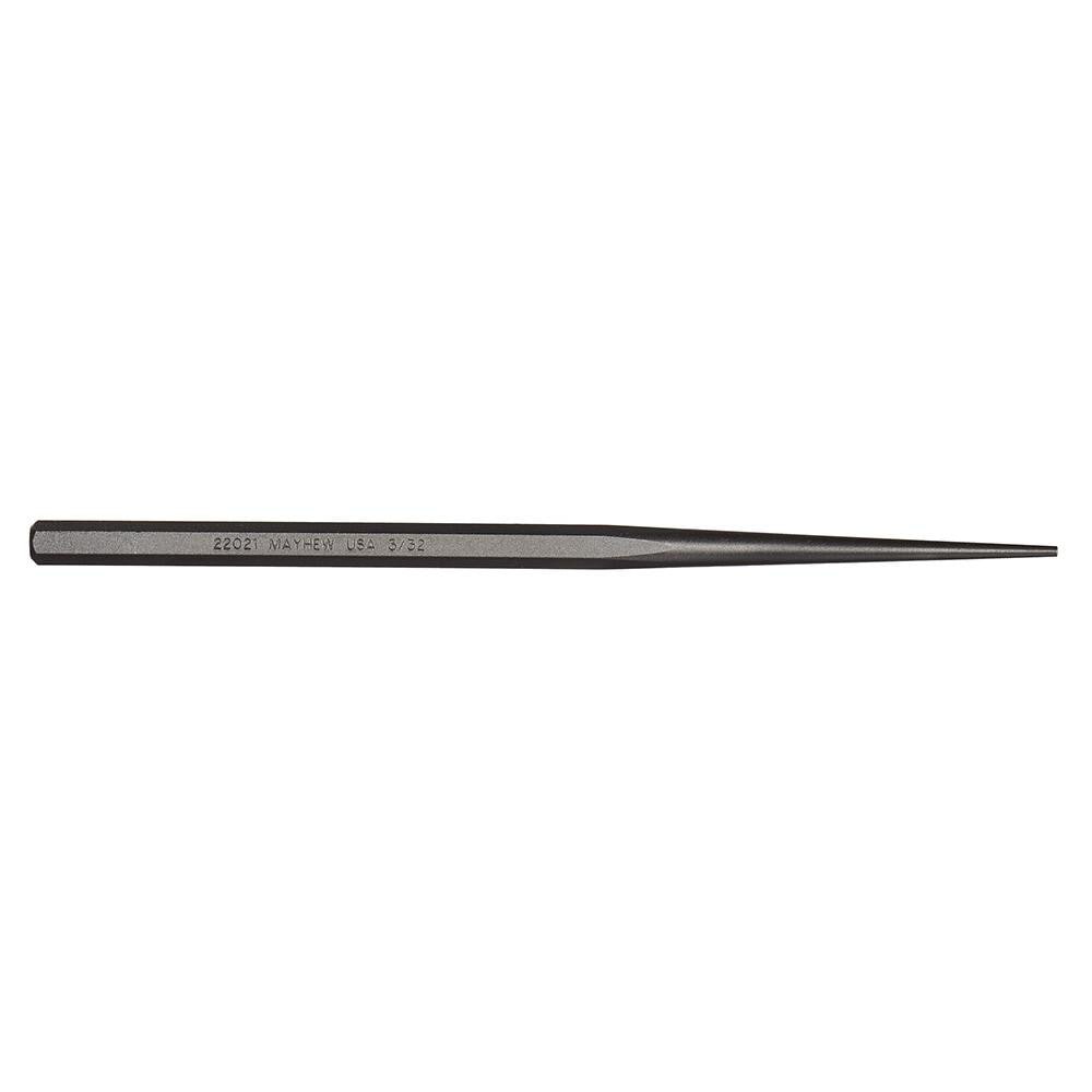 Mayhew Center Punch, 6 in, 5/16 in tip, Alloy Steel, 1/EA