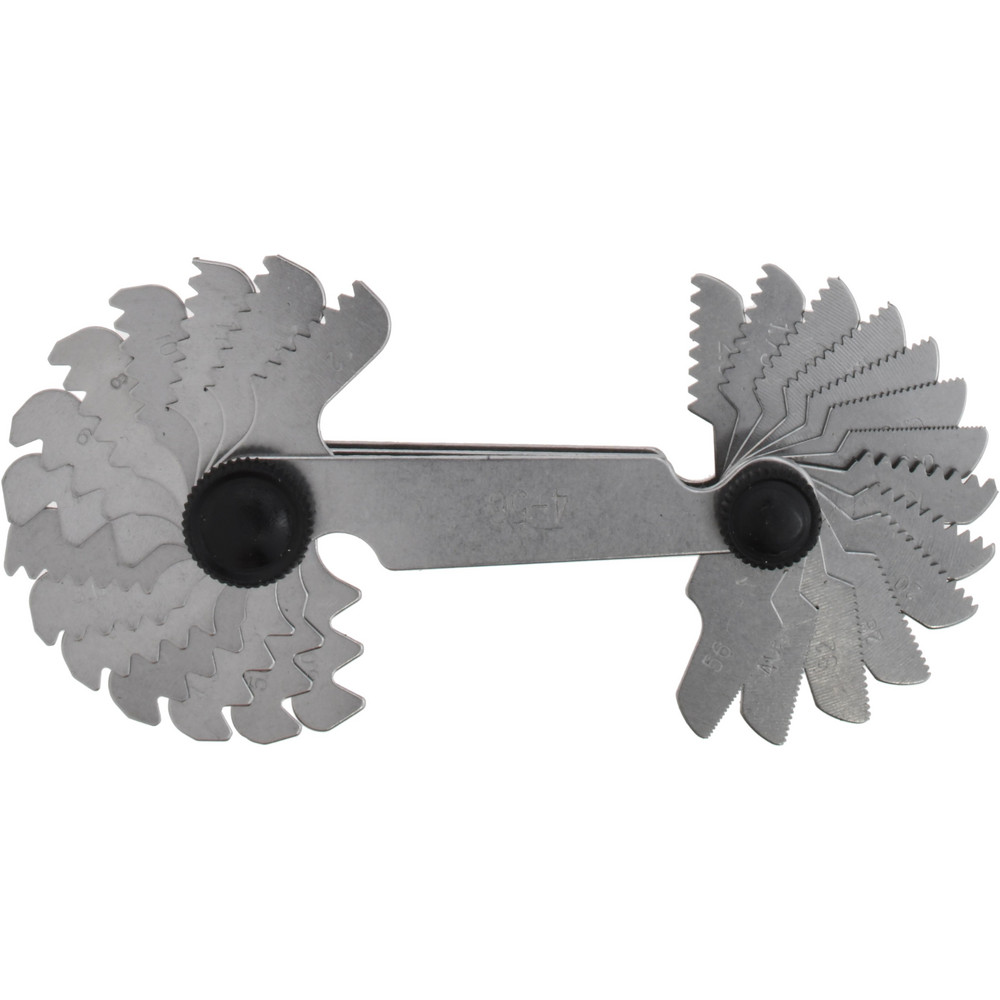 28 Leaf, 0.5 to 6mm Pitch Range, 4 to 56 TPI Range, Screw Pitch Gage