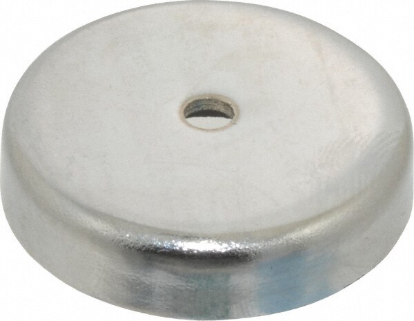 10-24 Tap, 5.5 kg Average Pull Force, 1-3/8" Diam, 5/16" High, Ceramic Pot Magnet