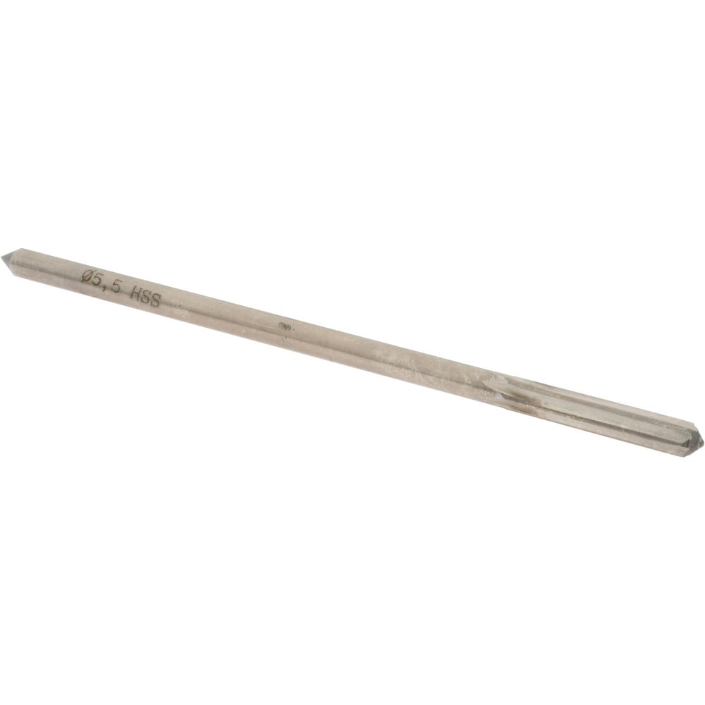 Value Collection SM0500550 Chucking Reamer: 0.2165" Dia, 5" OAL, 1-1/4" Flute Length, Straight Shank, High Speed Steel Image