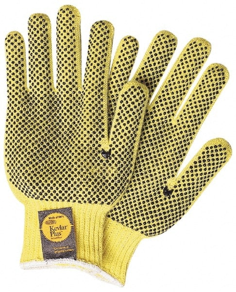 MCR Safety High Vis Yellow Coated Gloves,xl