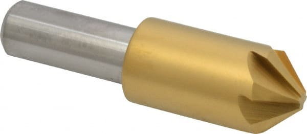 Melin Tool 18226 3/4" Head Diam, 1/2" Shank Diam, 6 Flute 90° Cobalt Countersink 