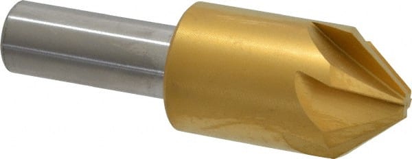 Melin Tool 18231 7/8" Head Diam, 1/2" Shank Diam, 6 Flute 82° Cobalt Countersink 
