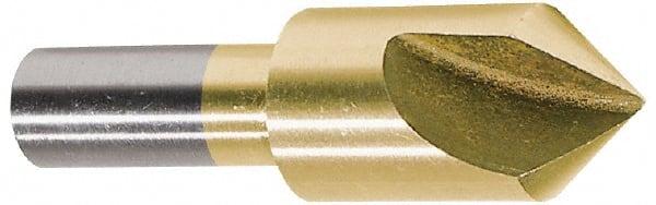 Melin Tool 18166 3/4" Head Diam, 1/2" Shank Diam, 1 Flute 60° Cobalt Countersink 