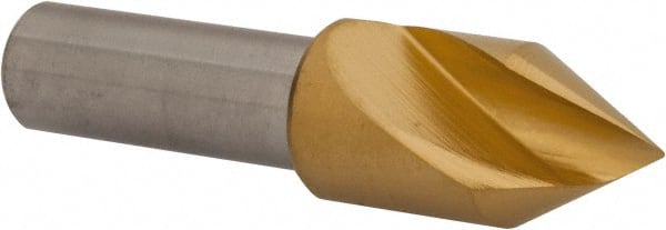 Melin Tool 18156 1/2" Head Diam, 3/8" Shank Diam, 1 Flute 60° Cobalt Countersink 