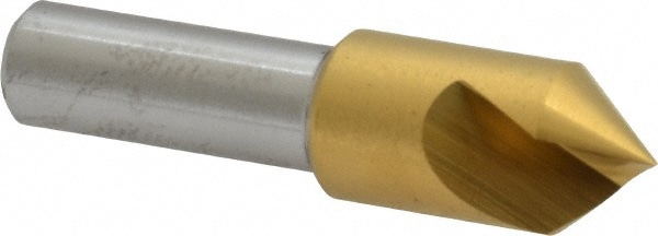 Melin Tool HSP1-1/2-82T 1/2" Head Diam, 3/8" Shank Diam, 1 Flute 82° Cobalt Countersink Image