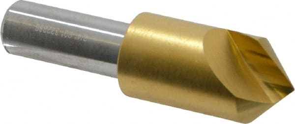 Melin Tool 18168 3/4" Head Diam, 1/2" Shank Diam, 1 Flute 90° Cobalt Countersink 