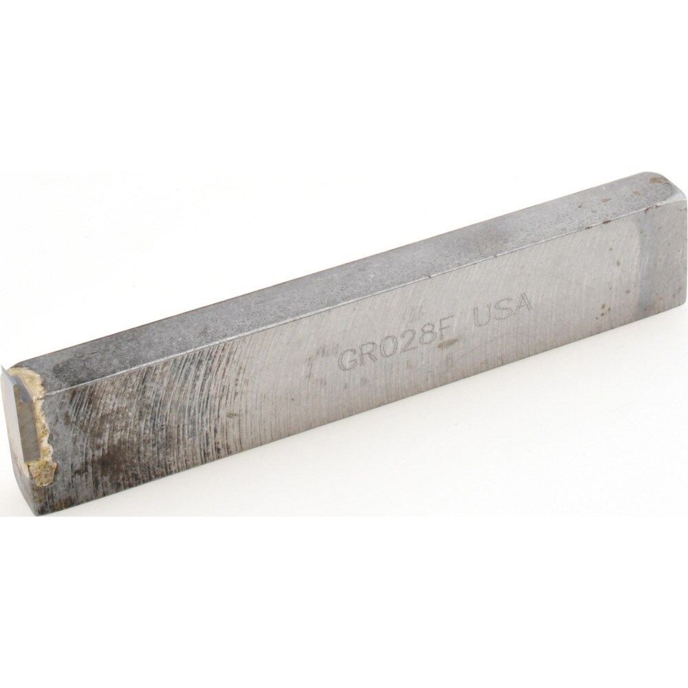 Single Point Tool Bit: 3/8'' Shank Width, 3/4'' Shank Height, Micrograin Solid Carbide Tipped, RH, GR, Cut-Off & Grooving