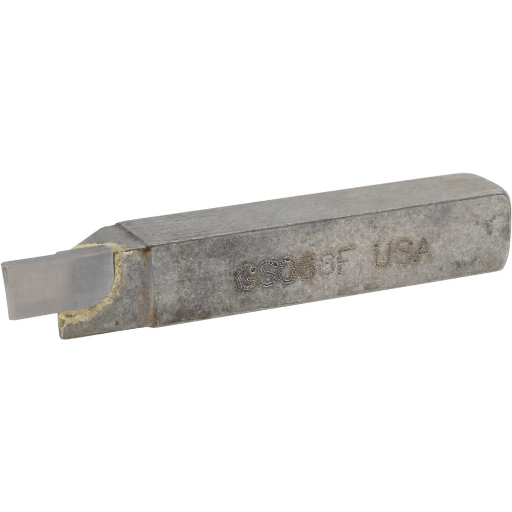 Single-Point Tool Bit: GS, Cut-Off & Grooving, 3/8 x 3/8" Shank