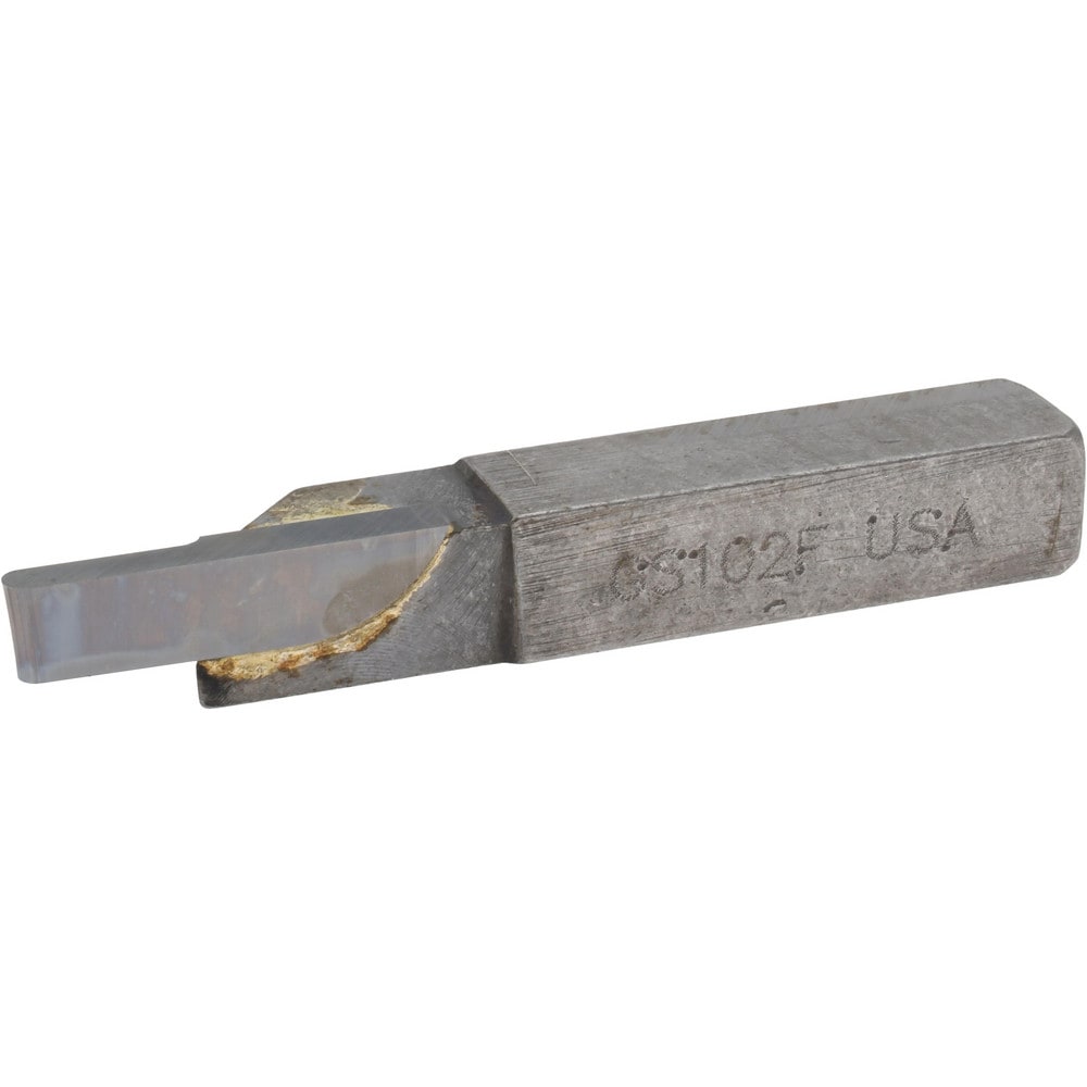 Single-Point Tool Bit: GS-102F, 3/8" Shank Height, 3/8" Shank Width, Micrograin Solid Carbide Tip, Neutral