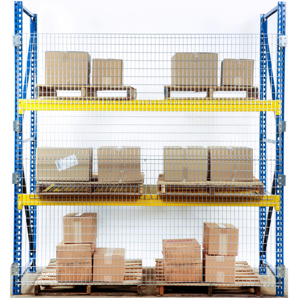 Pallet Rack Backing Panel Folding Guard - Pallet Rack Panels: Panel Type: Back Panel; Length ...