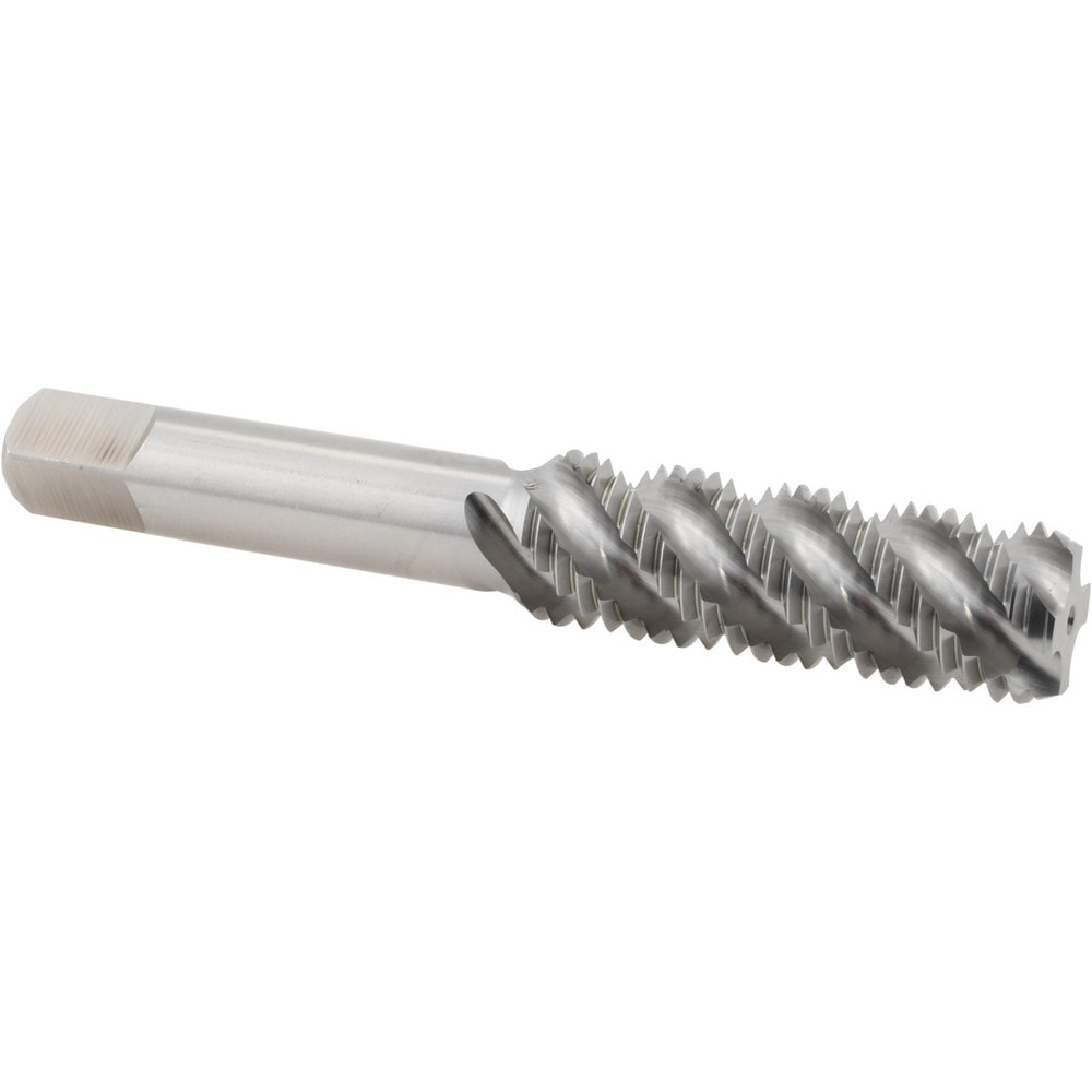 M12x1.75 Metric Coarse/EGM, 4 Flute, Bottoming Chamfer, Bright Finish, High Speed Steel Spiral Flute STI Tap