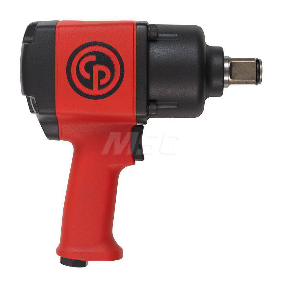 Air Impact Wrench: 1" Drive, 6,300 RPM, 1,200 ft/lb - 3/8" Inlet, 7.5 CFM, 90 psi, 900 BPM, Pistol Grip
