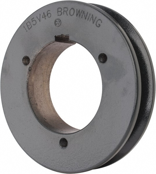 Browning 1B5V46 1B5V46 1 Groove, 5/8 to 2-1/4 Bore Diam, 4.88" Outside Diam, QD Bushed V Belt Sheave Image