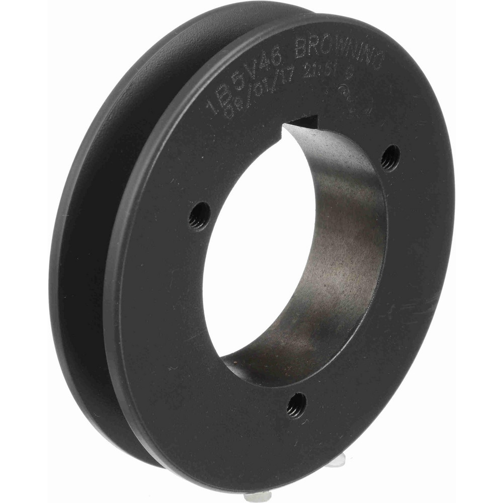 Browning 1B5V52 1B5V52 1 Groove, 5/8 to 2-1/4 Bore Diam, 5.48" Outside Diam, QD Bushed V Belt Sheave Image