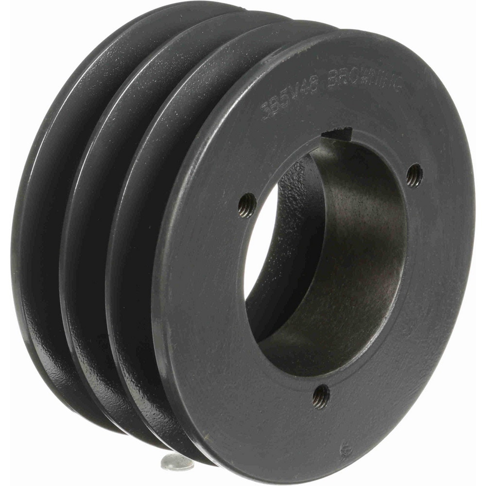 Browning 3B5V48 3B5V48 3 Groove, 5/8 to 2-1/4 Bore Diam, 5.08" Outside Diam, QD Bushed V Belt Sheave Image