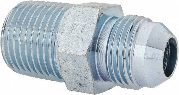 Industrial Pipe Adapter: 3/4-16 x 1/2" Male Thread, MJIC x MBSPT