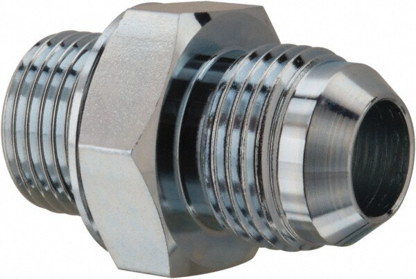 Industrial Pipe Adapter: 7/8-14 x 1/2" Male Thread, MJIC x MBSPP