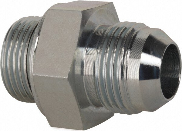 Industrial Pipe Adapter: 1-1/16-12 x 3/4" Male Thread, MJIC x MBSPP