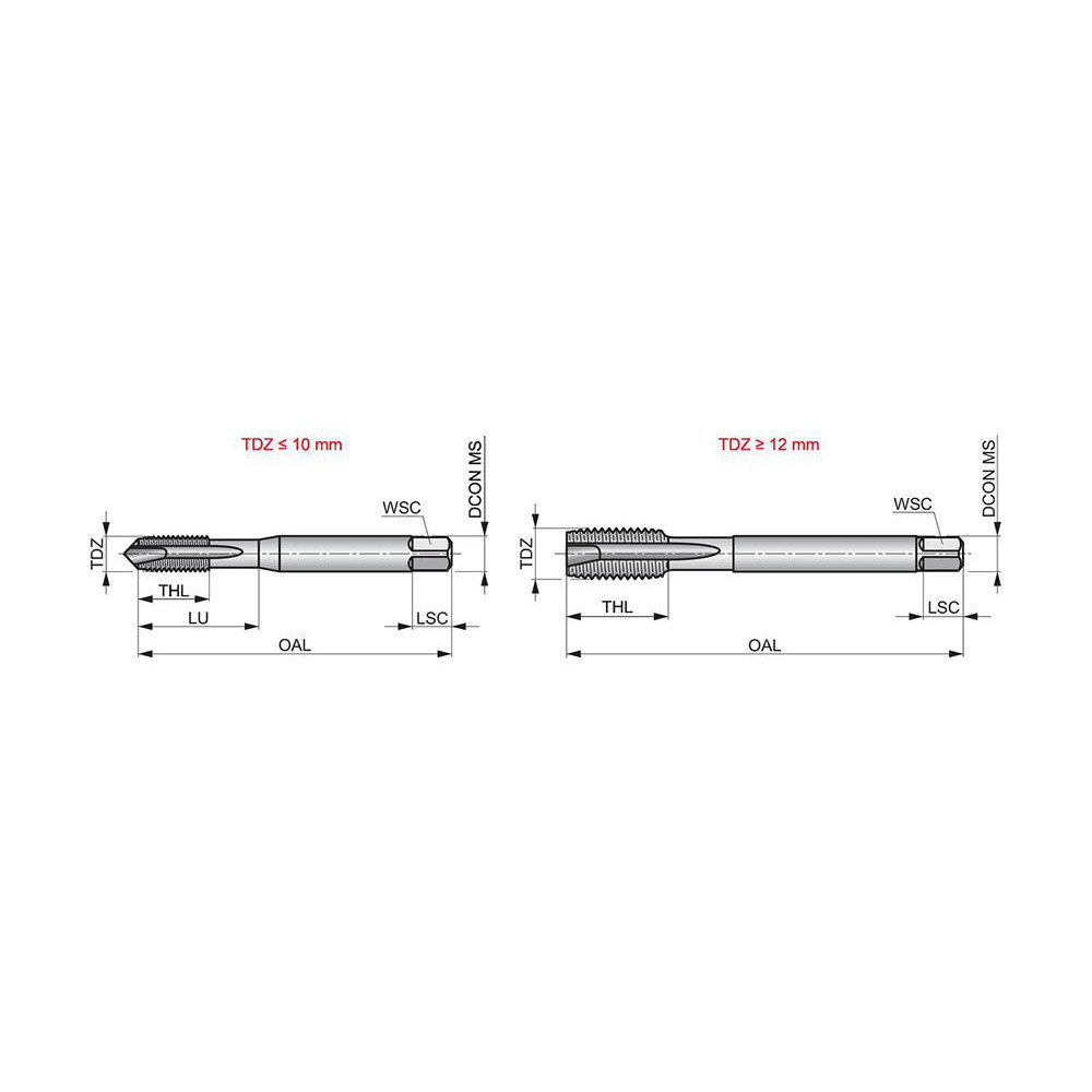 DORMER - Spiral Point Tap: M10x1.5 Thread, Metric, 3 Flutes, Plug ...