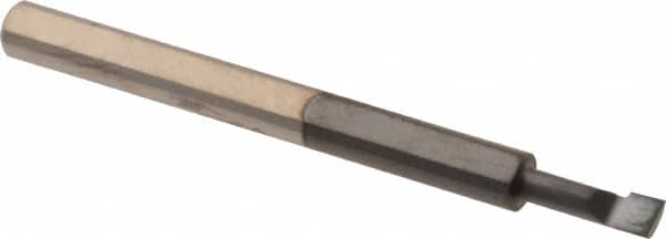 Scientific Cutting Tools BB92A Radial Relief Boring Bar: 0.09" Min Bore, 1/4" Max Depth, Right Hand Cut, Submicron Solid Carbide 