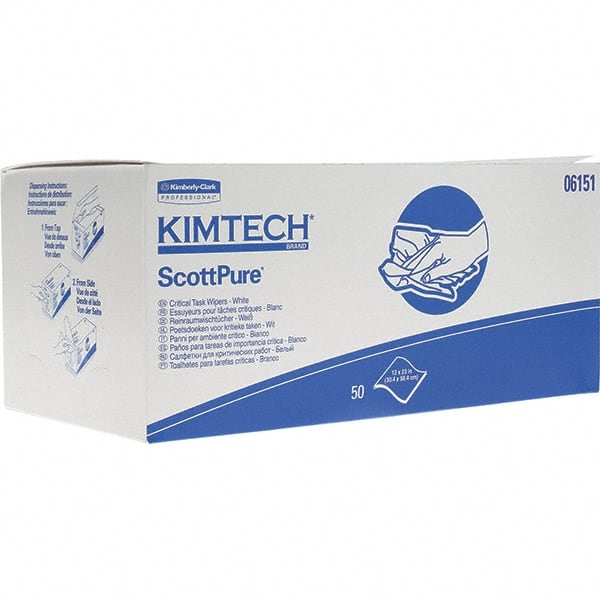 Kimtech 6151 Clean Room Wipes: Flat Fold 