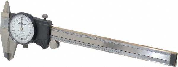 Mitutoyo 505-742-51J Blue Face Dial Caliper 0mm to 6" Range 0.001" Graduation 