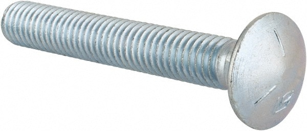 Value Collection R50000208 Carriage Bolt: 7/16-14, 3" Length Under Head, Square Neck Image