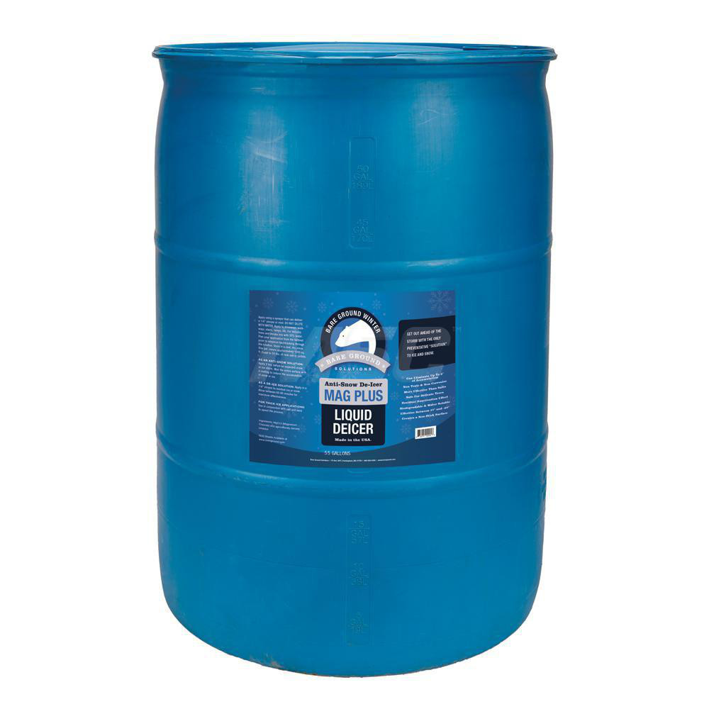 Bare Ground Solutions 55 Gal Drum Environmentally Safe Liquid Ice