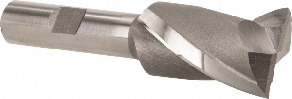 Hertel GG99914124 Square End Mill: 1 Dia, 1-1/2 LOC, 1/2 Shank Dia, 3-1/2 OAL, 2 Flutes, High Speed Steel Image