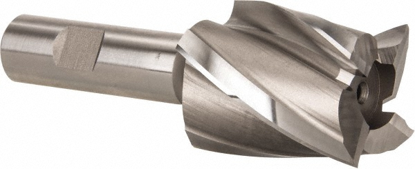 Hertel GG99914136 Square End Mill: 1-5/8 Dia, 2 LOC, 3/4 Shank Dia, 4-1/2 OAL, 4 Flutes, High Speed Steel Image