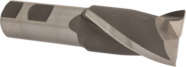 Hertel GG99914161 Square End Mill: 1-3/8 Dia, 2-1/4 LOC, 1 Shank Dia, 4-3/4 OAL, 2 Flutes, High Speed Steel Image