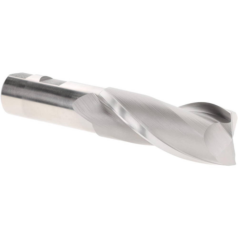 Hertel GG080116 Square End Mill: 1-1/4" Dia, 2 Flutes, 3" LOC, High Speed Steel, 30 &deg; Helix Image